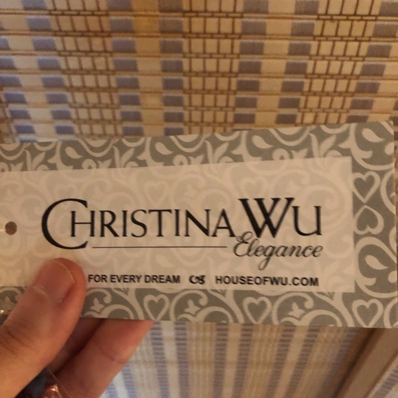 Christina Wu cranberry MOB gown - Picture 8 of 9